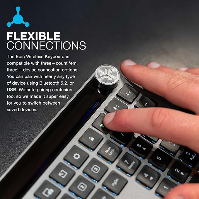 JLab Epic Work Bundle, Epic Wireless Keyboard and Epic Wireless Mouse