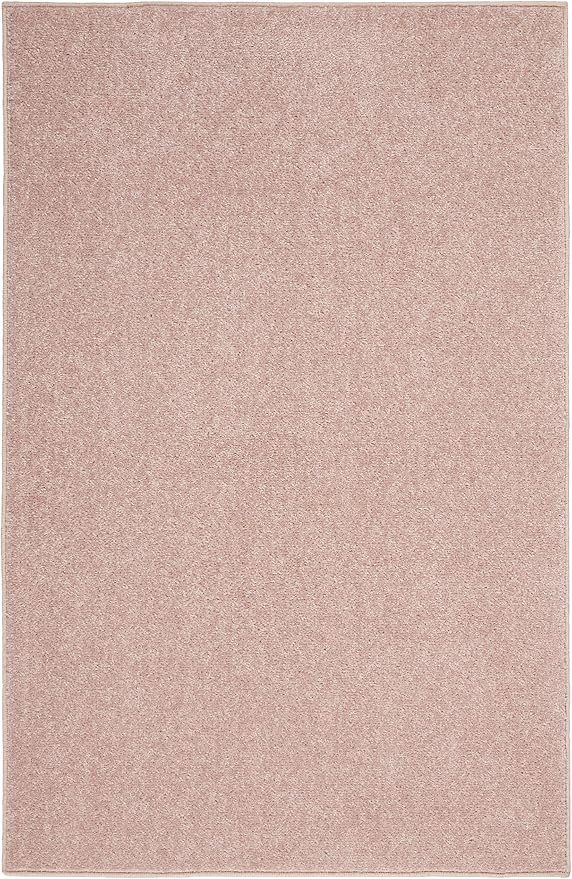 Nourison Home Nourison Essentials Pink 2' x 4' Area Rug - Easy Clean, Non Shedding, Bed Room, Living Room, Dining Room, Kitchen (2' x 4')