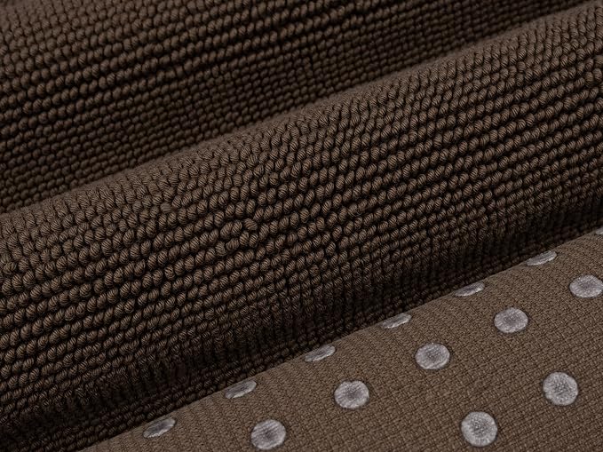Cotton Paradise 100% Cotton Turkish Bathmat Rug, Soft Absorbent Quick Dry Non Slip, 20x34 Bathmat Rug, Chocolate Brown