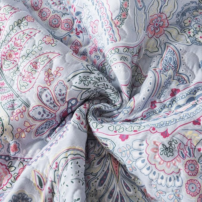 HoneiLife Quilt Sets King Size - Microfiber Bedspreads 3-Piece, Lightweight Coverlets King Quilt Bedding Sets All Season Quilts