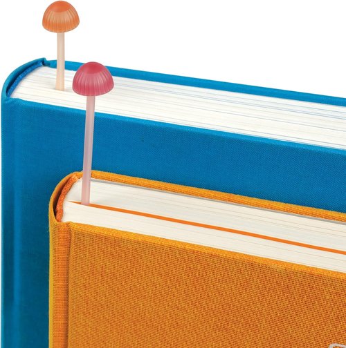 Genuine Fred Magic Sprout Mini-Mushroom Bookmarks - Set of 4 | Soft Silicone - Fun Gift for Book Lovers