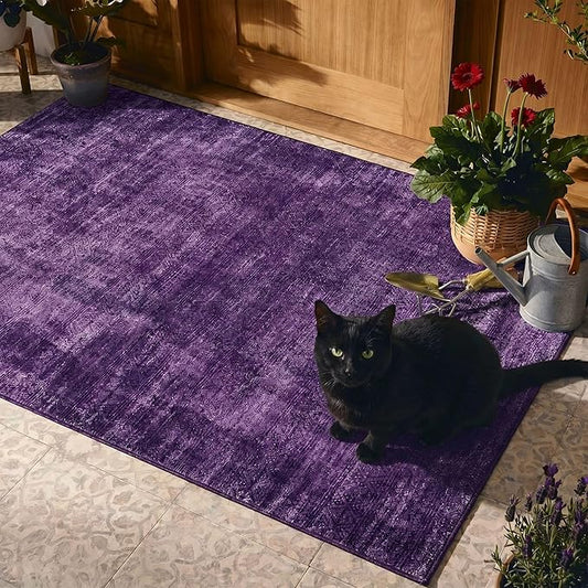 Kokia Abstract Area Rug Washable 2x3 Non-Slip Stain Resistant Entryway Rug Soft Indoor Mat for Kitchen Door Decor, Oslo Dusty