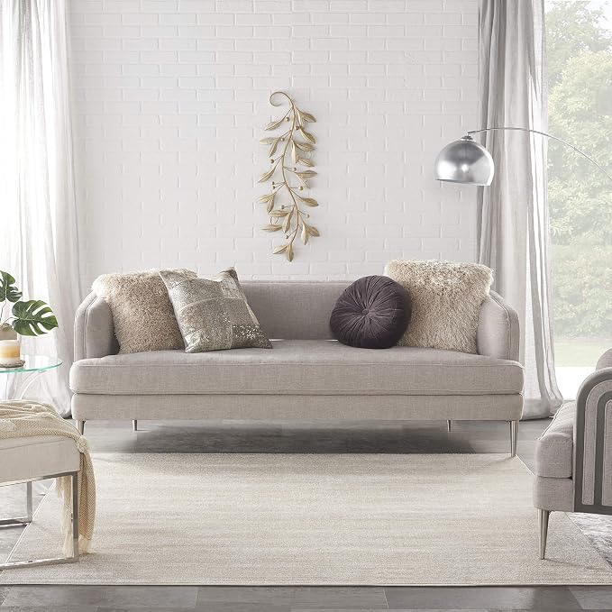 Nourison Home Nourison Essentials Ivory Beige 7' x Square Area Rug - Easy Clean, Non Shedding, Bed Room, Living Room, Dining Room, Kitchen (7' x Square)