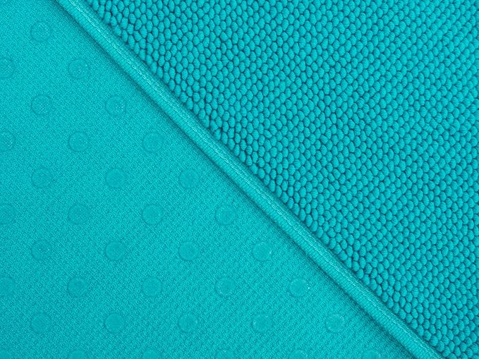 Cotton Paradise 100% Cotton Turkish Bathmat Rug, Soft Absorbent Quick Dry Non Slip, 17x24 Bathmat Rug, Turquoise