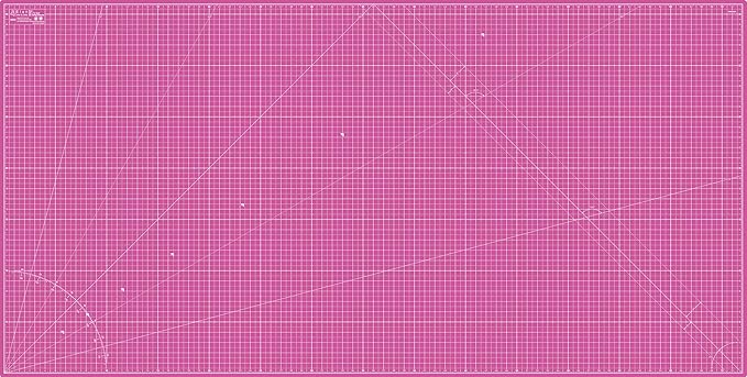 Elan Cutting Mat 36x72 Pink & Purple, Extra Large Self Healing Cutting Mat 36 x 72 Inch, 5-Ply Craft Board Pink, Hobby Board for Sewing and Quilting