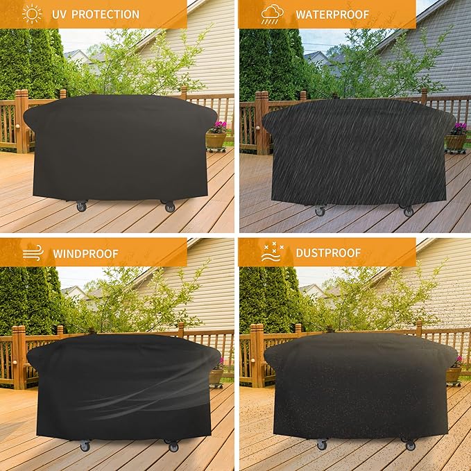 iCOVER Griddle Cover for Blackstone 28" ProSeries Griddles 600D Heavy Duty Waterproof Canvas with Front Side Opening