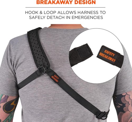 Ergodyne Squids 3143 Barcode Scanner Sling Lanyard - Ergonomic Breakaway Design with EVA Foam Padding