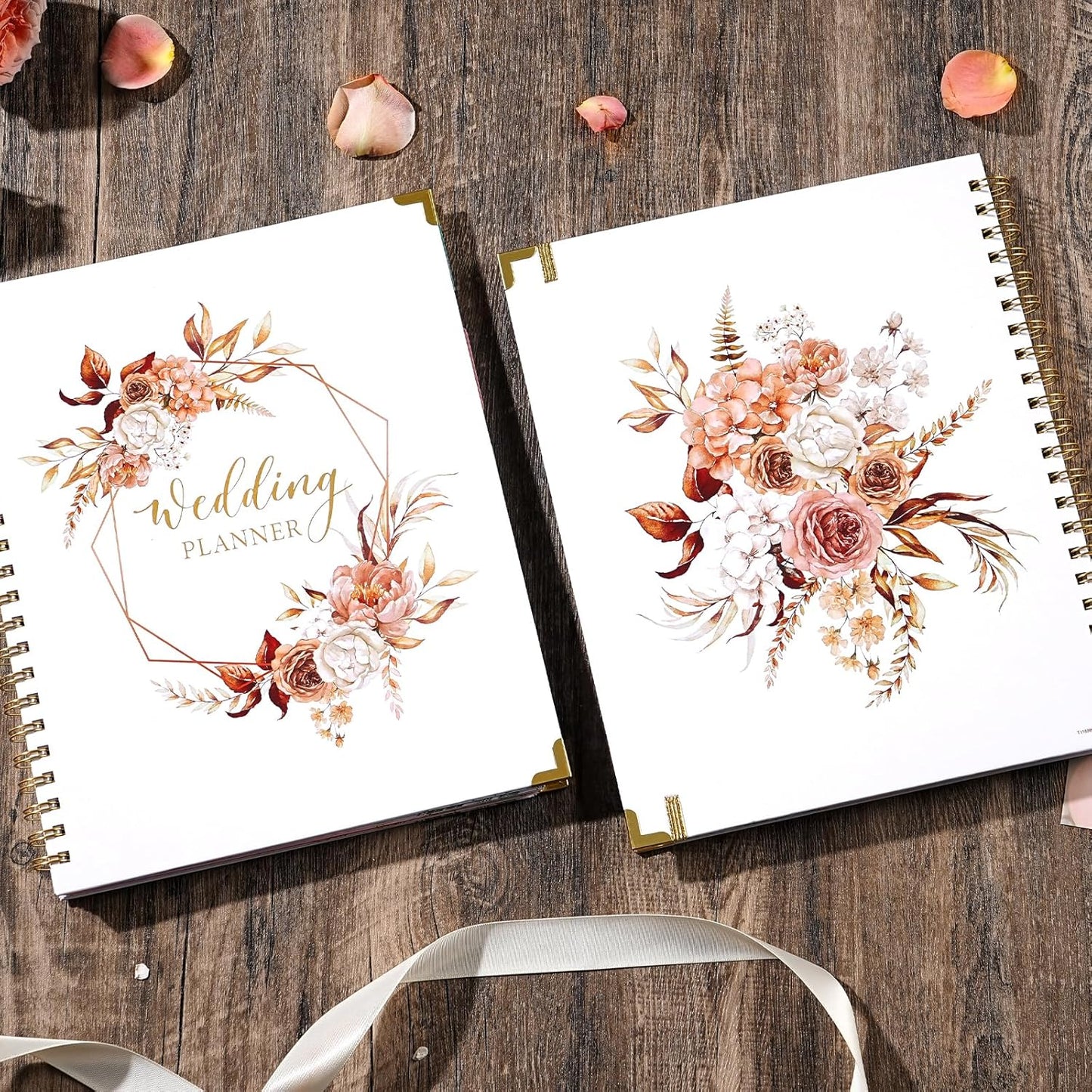 Wedding Planner Book by [Brand Name] - Elegant Organizer with Tabbed Sections, 8.5" x 11", Hardcover