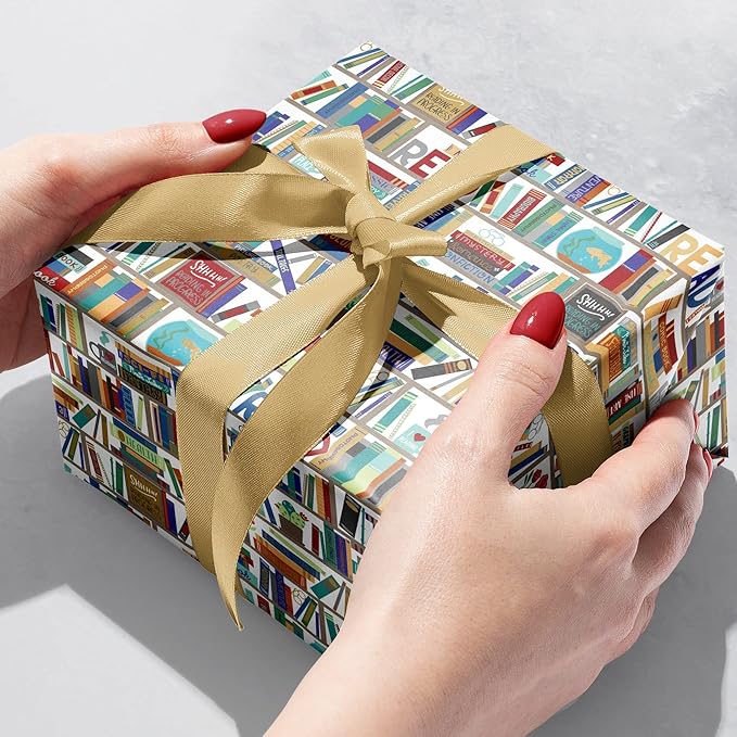 Jillson Roberts Bulk Gift Wrap, Everyday Gift Wrapping Supplies, Books, 1/2 Ream 417 feet x 24 inches