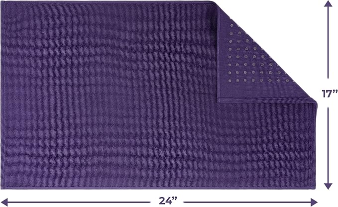Cotton Paradise 100% Cotton Turkish Bathmat Rug, Soft Absorbent Quick Dry Non Slip, 17x24 Bathmat Rug, Violet Purple