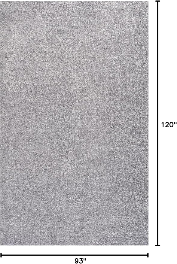 JONATHAN Y Haze Solid Low-Pile Gray Indoor Area Rug 8x10, Coastal,Bohemian,Minimalist,Classic, Easy-Cleaning for Living Room,Bedroom,Kitchen,Pet Friendly,Non-Shedding (SEU100A-8)