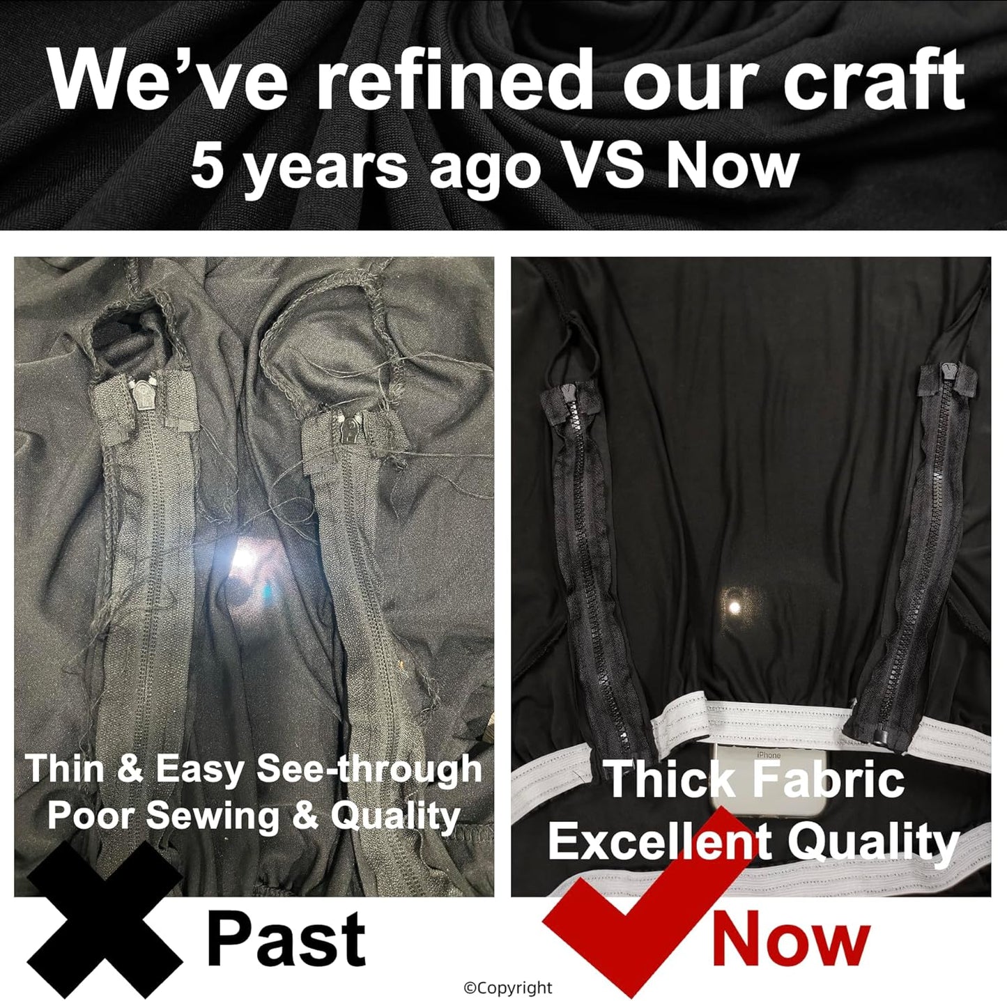 Skiennix Elastic Computer Chair Cover - Durable, Washable, Universal Fit | Soft Anti-Dust Protector for Pets