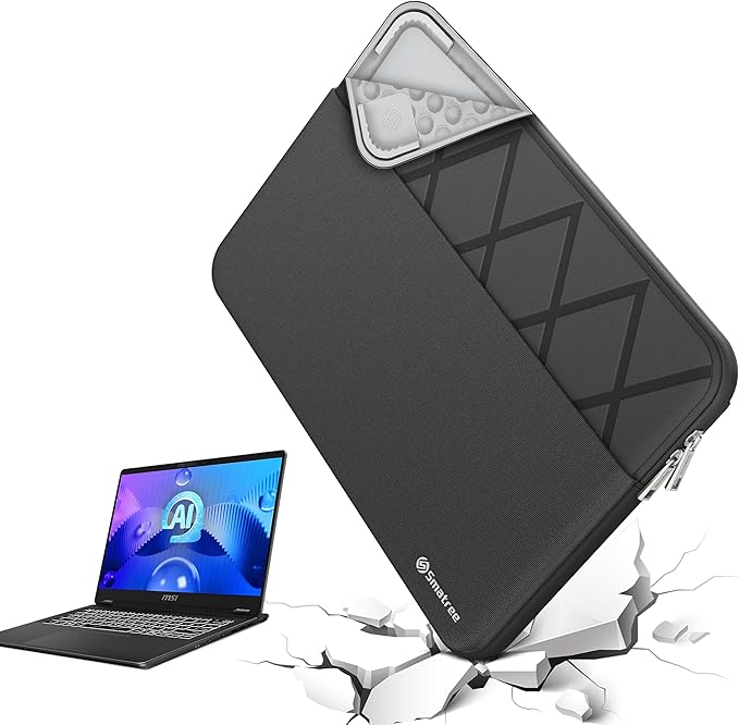 Smatree Laptop Sleeve for 16 inch MSI Pulse A16 AI Copilot+PC, for 16 inch Summit E16 AI Studio/E16-AI Evo A1M/E16 Flip/E16 Flip Evo, for 16inch Prestige 16 Studio/Prestige-16-Evo-A13M Case (E601)