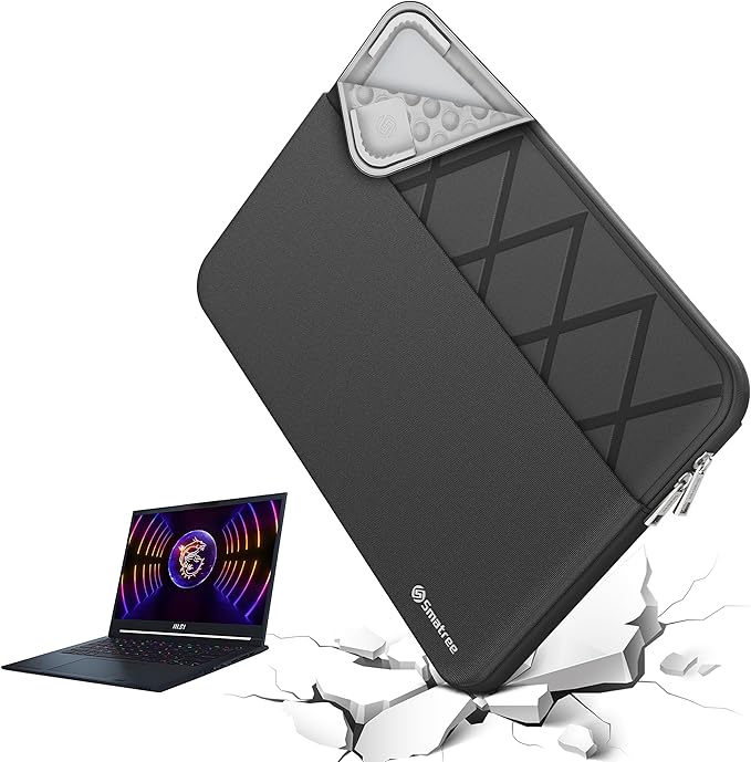 Smatree Laptop Sleeve for 15.6 inch MSI Modern 15 B11M/A5M/A11M/A11S/A10R/A10M, for 15.6 inch Prestige 15 A12U/A12S, for 15.6inch Summit B15 A11M, Case with Pocket, Patented Super-Corner Design (E635)