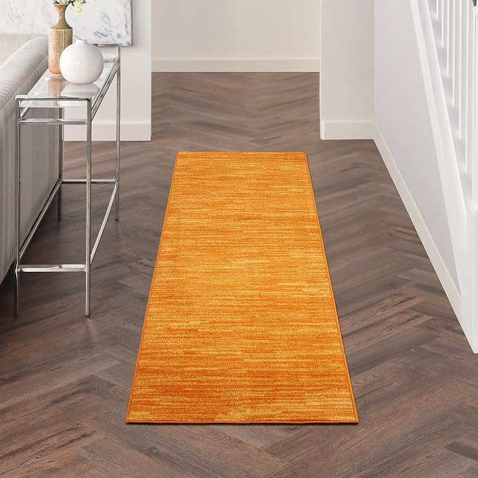 Nourison Home Nourison Essentials Sunburst 2'2" x 10' Area Rug - Easy Clean, Non Shedding, Bed Room, Living Room, Dining Room, Kitchen (10' Runner)