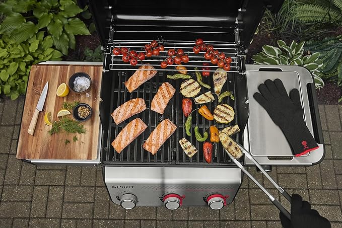 Weber Spirit EP-325 Liquid Propane Gas Grill for Outdoor Cooking and BBQ, 3 Boost Burners, Black