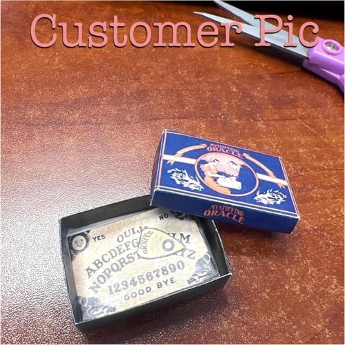 Little Things of Interest Ouija Board Kit - Blue Box & Planchette | 1/12 Scale DIY Set