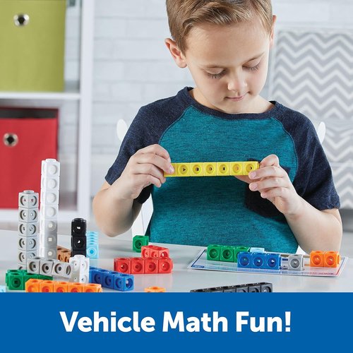 Learning Resources MathLink Cubes - 115-Piece Kindergarten Math Activity Set | Engaging STEM Games for Ages 5+