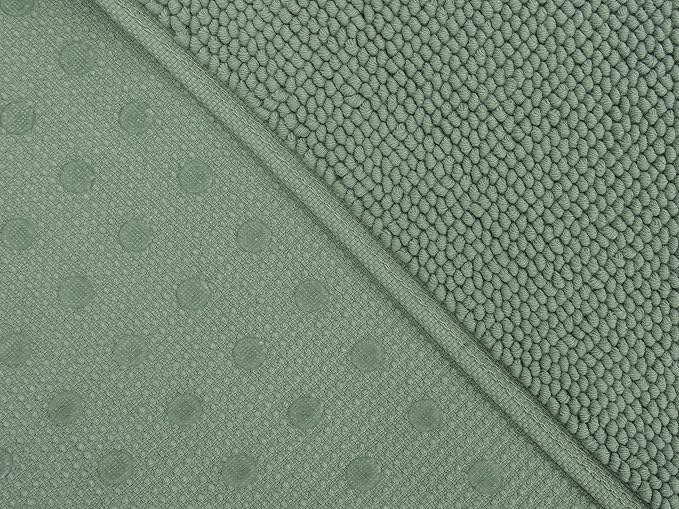 Cotton Paradise 100% Cotton Turkish Bathmat Rug, Soft Absorbent Quick Dry Non Slip, 17x24 Bathmat Rug, Sage Green