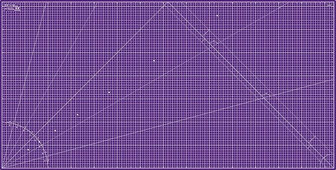 Elan Cutting Mat 36x72 Pink & Purple, Extra Large Self Healing Cutting Mat 36 x 72 Inch, 5-Ply Craft Board Pink, Hobby Board for Sewing and Quilting