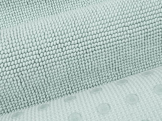 Cotton Paradise 100% Cotton Turkish Bathmat Rug, Soft Absorbent Quick Dry Non Slip, 17x24 Bathmat Rug, Mint Green
