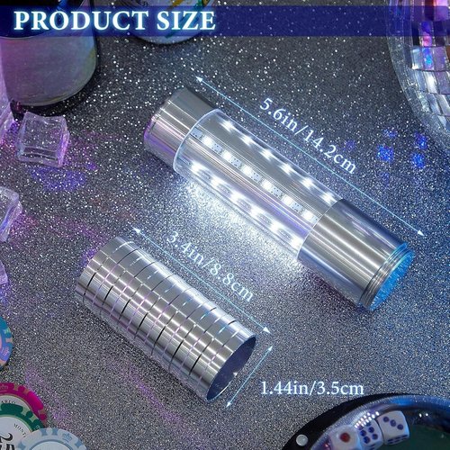 Civaner LED Strobe Bottle Service Lights - Rechargeable Handheld Flashing Signs for Parties | 4 Pcs Set