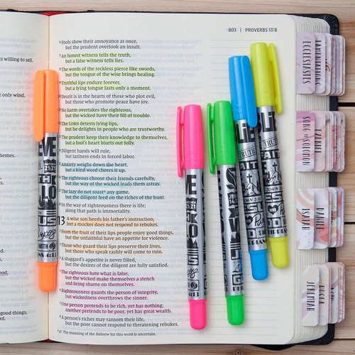 BLIEVE Highlighters & Gel Pens - No Bleed, Fast Drying, Easy Grip for Bible Journaling | Colorful Set