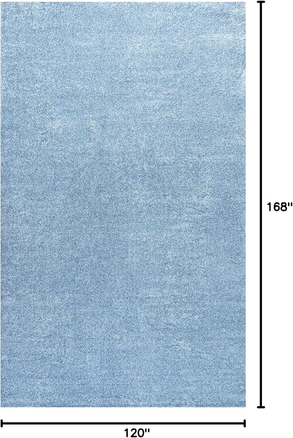 JONATHAN Y Haze Solid Low-Pile Classic Blue Indoor Area Rug 10x14, Coastal,Bohemian,Minimalist,Classic, Easy-Cleaning for Living Room,Bedroom,Kitchen,Pet Friendly,Non-Shedding (SEU100F-14)
