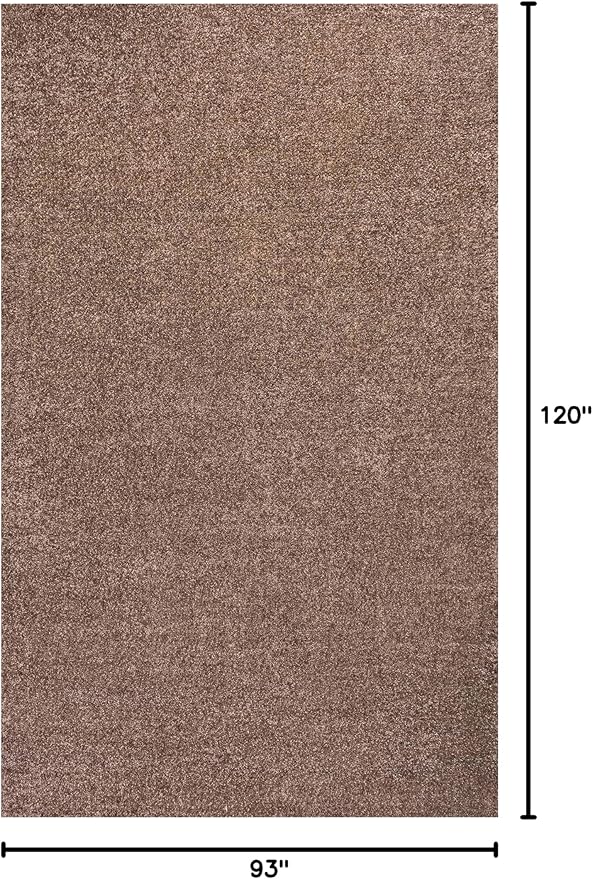 JONATHAN Y Haze Solid Low-Pile Brown Indoor Area Rug 8x10, Coastal,Bohemian,Minimalist,Classic, Easy-Cleaning for Living Room,Bedroom,Kitchen,Pet Friendly,Non-Shedding (SEU100J-8)