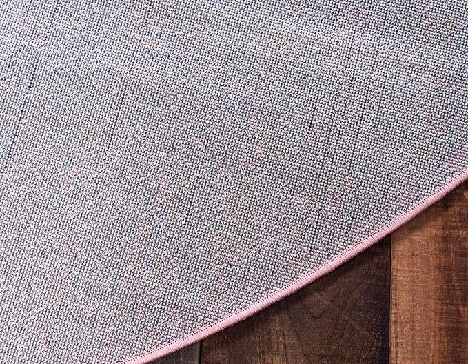 Unique Loom Bromley Collection Area Rug - Wells (3' 1" Round, Pink/ Ivory)