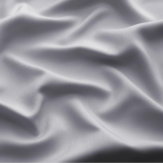 Bedsure Cooling Sheets Twin XL, Rayon Derived from Bamboo, Breathable & Soft Twin XL Sheet Sets, Deep Pocket Up to 16 Inches, Hotel Luxury Silky Dorm Bedding for Hot Sleepers, Silver Grey