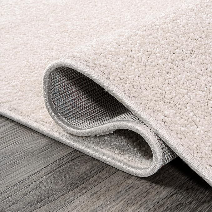 JONATHAN Y Haze Solid Low-Pile Ivory Indoor Area Rug 12x15, Coastal,Bohemian,Minimalist,Classic, Easy-Cleaning for Living Room,Bedroom,Kitchen,Pet Friendly,Non-Shedding (SEU100D-15)