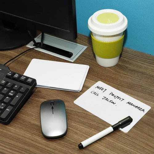 Dry Erase Magnets Set - 12 Pack | 6x4 Inch Magnetic Notes for Home & Office Planning