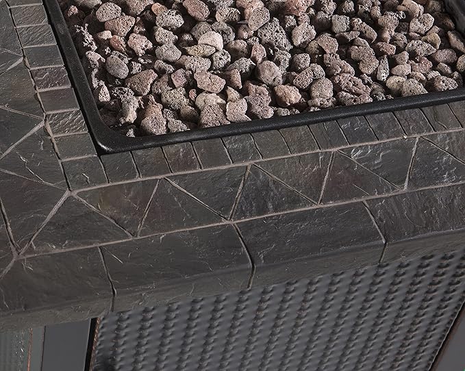 Endless Summer 30" Gas Outdoor Fire Pit Table with Resin Mantel