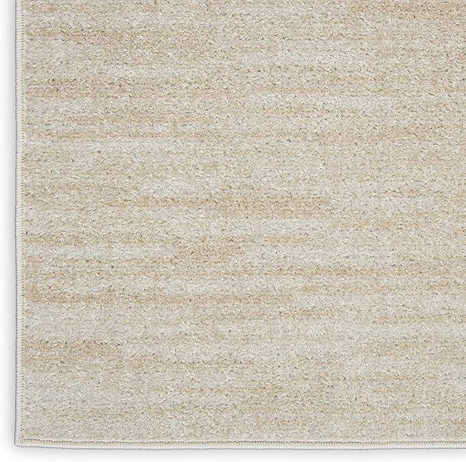 Nourison Home Nourison Essentials Ivory Beige 7' x Square Area Rug - Easy Clean, Non Shedding, Bed Room, Living Room, Dining Room, Kitchen (7' x Square)