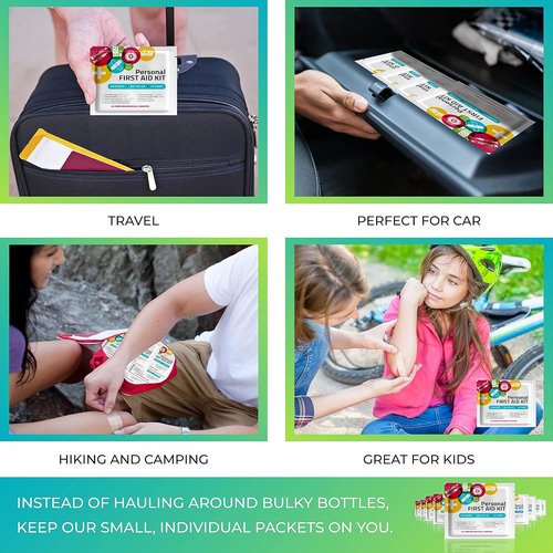 First Aid Kit by [Brand Name] - Portable Travel Size | 10 Pack for Home, Office, Car, School & Outdoors