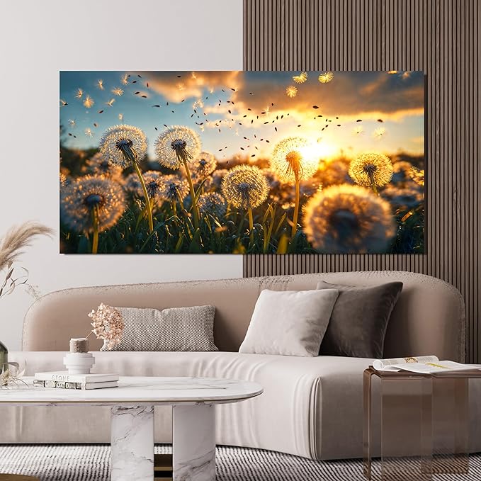 Oversized Canvas Wall Art Decor Floral Canvas Wall Art Pictures For Living Room Decor Paintings Artwork For Walls White Modern Wall Art Canvas Prints Artwork For Bedroom Office Wall Decor 29 × 58 Inch