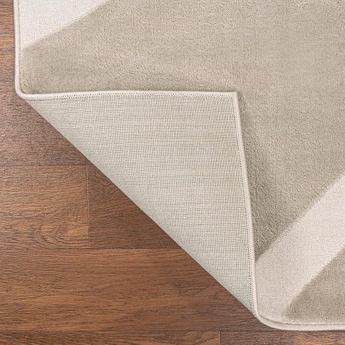 JONATHAN Y Sun Two-Tone High-Low Runner Rug 2X8 Beige/Cream, Aelius MidCentury Scandinavian Abstract for Living Room, Bedroom, Kitchen, Easy-Cleaning, Pet-Friendly, Non-Shedding SND101A-28