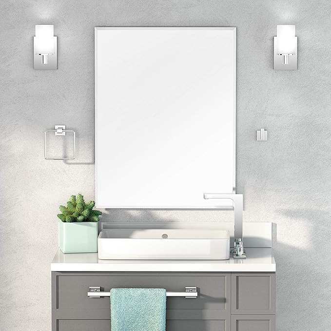 Gatco 4050A Elevate, Towel Bar, 30”, Chrome/Wall Mounted 30 Inch Towel Holder for Bathroom