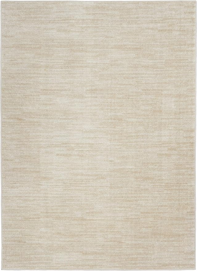 Nourison Home Nourison Essentials Ivory Beige 5' x 8' Area Rug - Easy Clean, Non Shedding, Bed Room, Living Room, Dining Room, Kitchen (5' x 8')