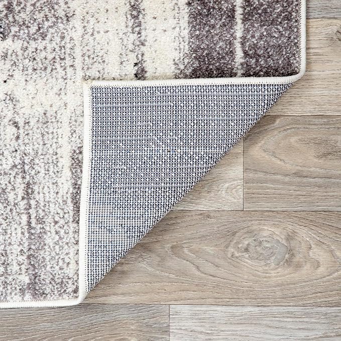 Rugshop Gold Modern Abstract Area Rug — Non-Shedding for Living Room, Bedroom and Study 4' x 6'