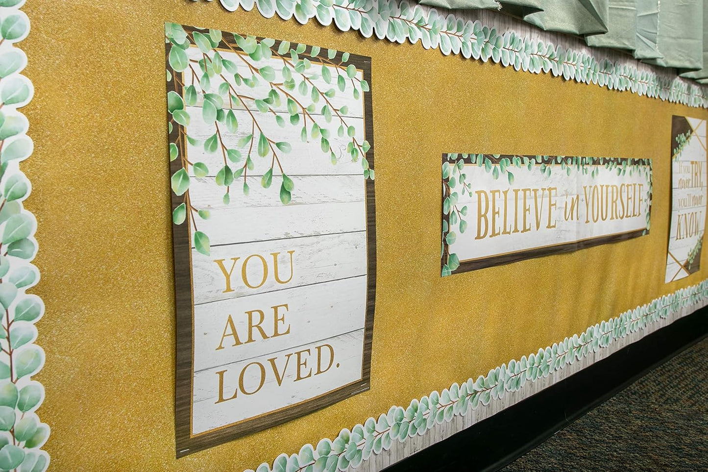 Teacher Created Resources Gold Bulletin Board Roll - Better Than Paper, 12" x 50'