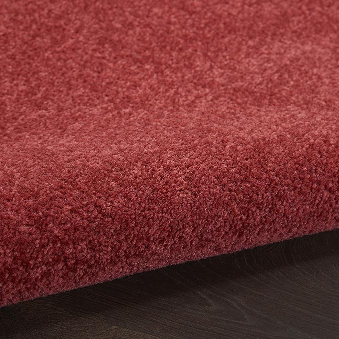 Nourison Home Nourison Essentials Brick Red 7' x 10' Area Rug - Easy Clean, Non Shedding, Bed Room, Living Room, Dining Room, Kitchen (7' x 10')