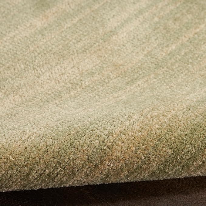 Nourison Home Nourison Essentials Green Gold 2'2" x 10' Area Rug - Easy Clean, Non Shedding, Bed Room, Living Room, Dining Room, Kitchen (10' Runner)