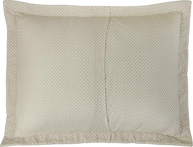 Laura Ashley - Twin Quilt Set, Reversible Cotton Bedding with Matching Sham, Medium-Weight for Year Round Use, Dorm Essentials (Bedford Mocha)