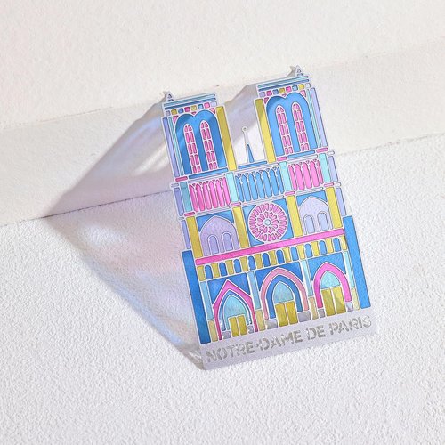 Notre Dame de Paris Metal Bookmarks - Transparent Design for Aesthetic Reading | Perfect Gift for Book Lovers