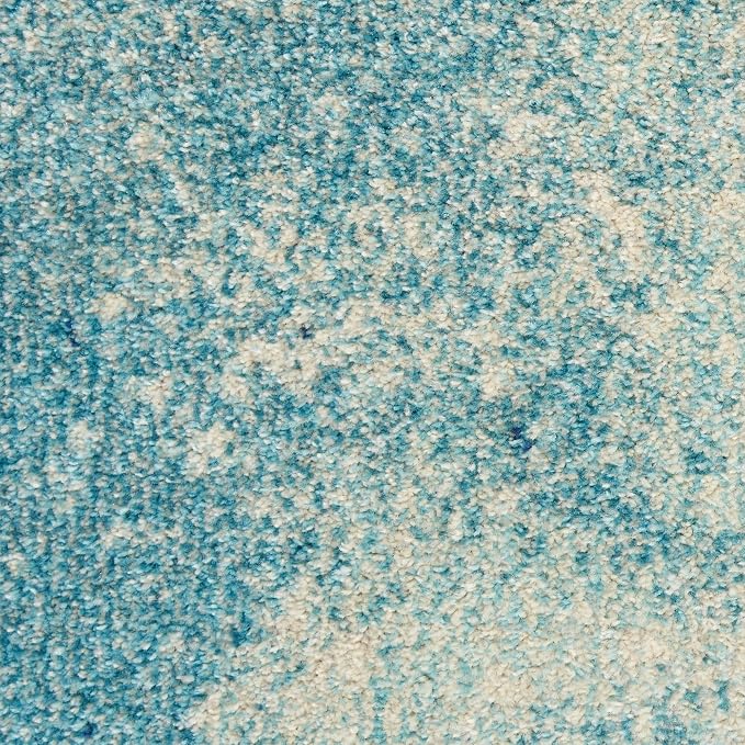Nourison Home Passion Navy/Light Blue 8' x 10' Area-Rug, Modern, Abstract, Easy-Cleaning, Non Shedding, Bed Room, Living Room, Dining Room, Kitchen (8x10)