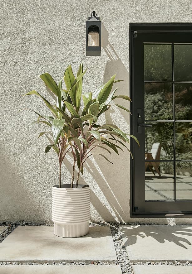 Veradek Mod Series 17" Medium Planter for Patio & Backyard | Durable Plastic-Stone Material | Modern Décor for Plants & Flowers