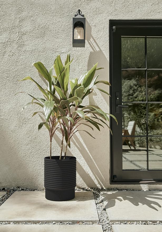 Veradek Mod Series 17" Medium Planter for Patio & Backyard | Durable Plastic-Stone Material | Modern Décor for Plants & Flowers