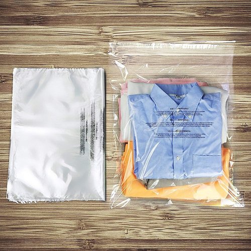 Becko US Self-Seal Clear Poly Plastic Bags - 18 X 24 Inch (100 Count) for Shipping & Packaging